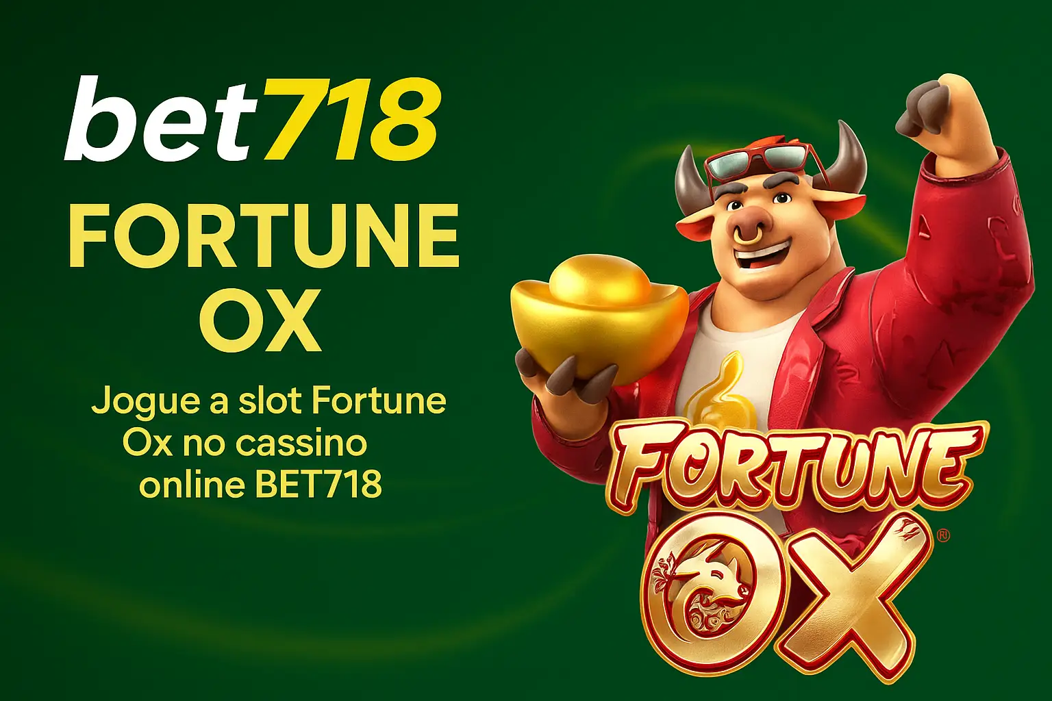 Fortune Ox no BET718 - Aposte Agora e Reivindique Seus Ganhos